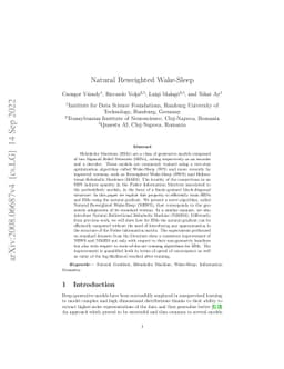 Natural Reweighted Wake-Sleep