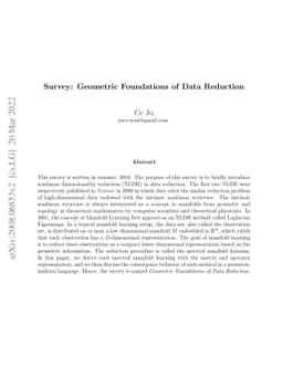 Survey: Geometric Foundations of Data Reduction