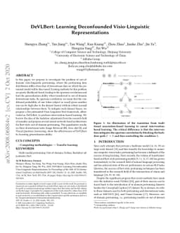 DeVLBert: Learning Deconfounded Visio-Linguistic Representations