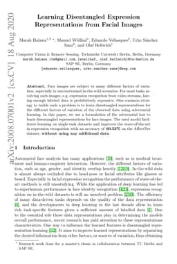 Learning Disentangled Expression Representations from Facial Images