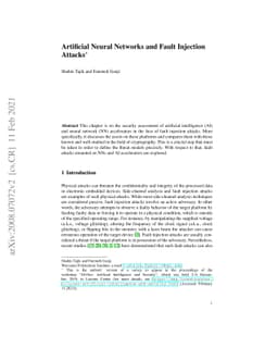 Artificial Neural Networks and Fault Injection Attacks