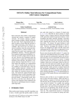 OCEAN: Online Task Inference for Compositional Tasks with Context
  Adaptation