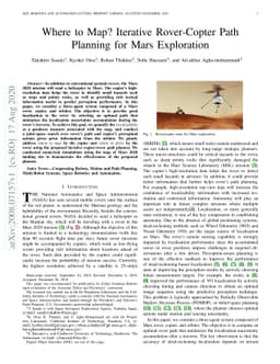 Where to Map? Iterative Rover-Copter Path Planning for Mars Exploration