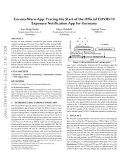 Corona-Warn-App: Tracing the Start of the Official COVID-19 Exposure
  Notification App for Germany