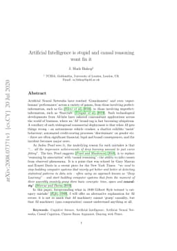 Artificial Intelligence is stupid and causal reasoning won't fix it