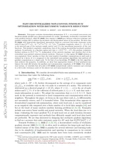 Fast decentralized non-convex finite-sum optimization with recursive
  variance reduction