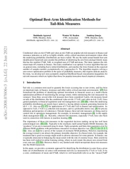 Optimal Best-Arm Identification Methods for Tail-Risk Measures