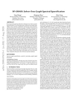 SF-GRASS: Solver-Free Graph Spectral Sparsification