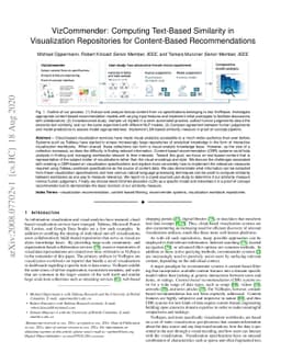 VizCommender: Computing Text-Based Similarity in Visualization
  Repositories for Content-Based Recommendations