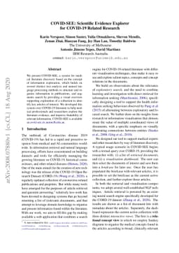 COVID-SEE: Scientific Evidence Explorer for COVID-19 Related Research
