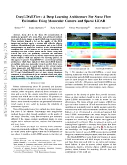 DeepLiDARFlow: A Deep Learning Architecture For Scene Flow Estimation
  Using Monocular Camera and Sparse LiDAR