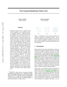 Non-Canonical Hamiltonian Monte Carlo