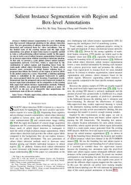 Salient Instance Segmentation with Region and Box-level Annotations