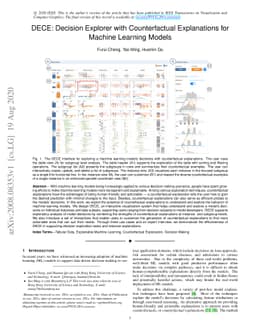 DECE: Decision Explorer with Counterfactual Explanations for Machine
  Learning Models