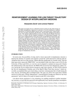 Reinforcement Learning for Low-Thrust Trajectory Design of
  Interplanetary Missions