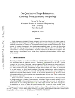On Qualitative Shape Inferences: a journey from geometry to topology