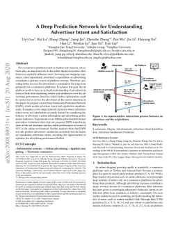 A Deep Prediction Network for Understanding Advertiser Intent and
  Satisfaction