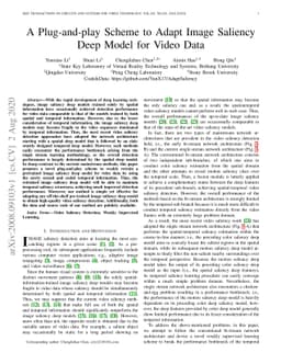 A Plug-and-play Scheme to Adapt Image Saliency Deep Model for Video Data