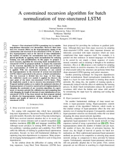 A constrained recursion algorithm for batch normalization of
  tree-sturctured LSTM