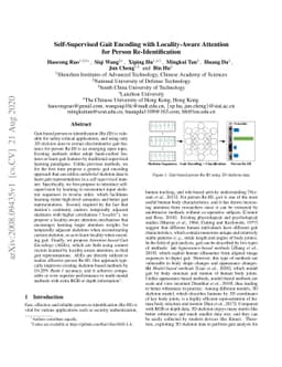 Self-Supervised Gait Encoding with Locality-Aware Attention for Person
  Re-Identification