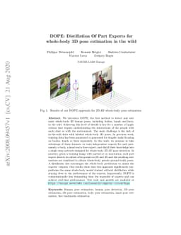 DOPE: Distillation Of Part Experts for whole-body 3D pose estimation in
  the wild