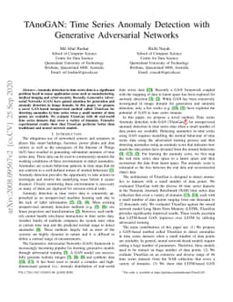 TAnoGAN: Time Series Anomaly Detection with Generative Adversarial
  Networks