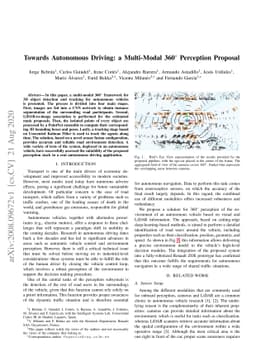 Towards Autonomous Driving: a Multi-Modal 360$^{\circ}$ Perception
  Proposal