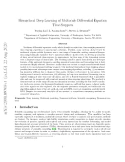 Hierarchical Deep Learning of Multiscale Differential Equation
  Time-Steppers