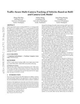 Traffic-Aware Multi-Camera Tracking of Vehicles Based on ReID and Camera
  Link Model