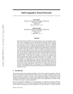Self-Competitive Neural Networks
