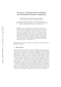 Proverum: A Hybrid Public Verifiability and Decentralized Identity
  Management