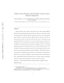 Online Visual Tracking with One-Shot Context-Aware Domain Adaptation