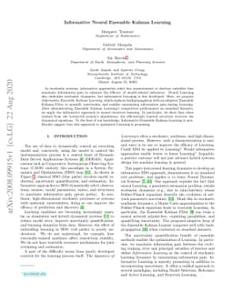 Informative Neural Ensemble Kalman Learning