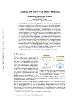 Learning Off-Policy with Online Planning