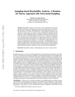 Sampling-based Reachability Analysis: A Random Set Theory Approach with
  Adversarial Sampling