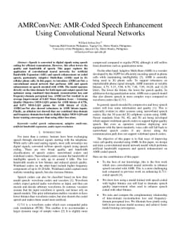 AMRConvNet: AMR-Coded Speech Enhancement Using Convolutional Neural
  Networks