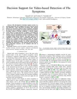 Decision Support for Video-based Detection of Flu Symptoms