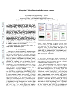 Graphical Object Detection in Document Images