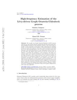 High-frequency Estimation of the Lévy-driven Graph Ornstein-Uhlenbeck
  process
