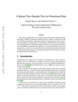 A Kernel Two-Sample Test for Functional Data