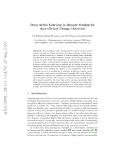 Deep Active Learning in Remote Sensing for data efficient Change
  Detection