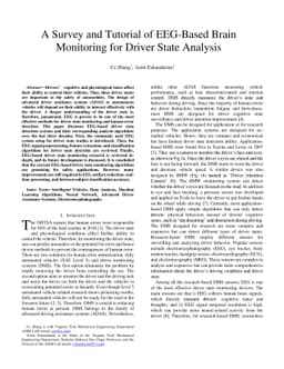 A Survey and Tutorial of EEG-Based Brain Monitoring for Driver State
  Analysis