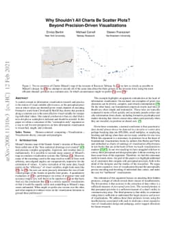 Why Shouldn't All Charts Be Scatter Plots? Beyond Precision-Driven
  Visualizations