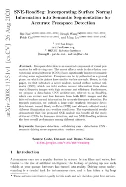 SNE-RoadSeg: Incorporating Surface Normal Information into Semantic
  Segmentation for Accurate Freespace Detection