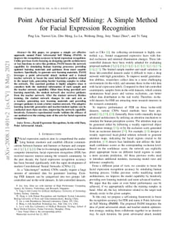 Point Adversarial Self Mining: A Simple Method for Facial Expression
  Recognition
