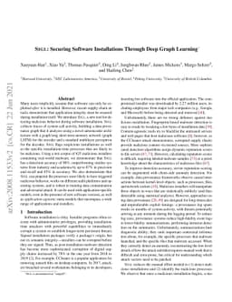 SIGL: Securing Software Installations Through Deep Graph Learning
