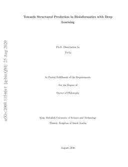 Towards Structured Prediction in Bioinformatics with Deep Learning