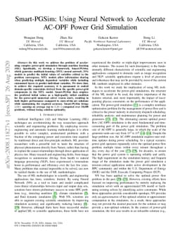Smart-PGSim: Using Neural Network to Accelerate AC-OPF Power Grid
  Simulation
