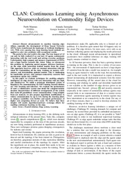 CLAN: Continuous Learning using Asynchronous Neuroevolution on Commodity
  Edge Devices