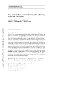 Propensity-to-Pay: Machine Learning for Estimating Prediction
  Uncertainty